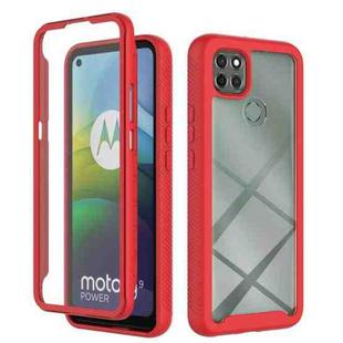 For Motorola Moto G9 Power(2021) Starry Sky Solid Color Series Shockproof PC + TPU Case with PET Film(Red)