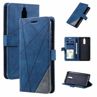 For Huawei Mate 10 Lite Skin Feel Splicing Horizontal Flip Leather Case with Holder & Card Slots & Wallet & Photo Frame(Blue)