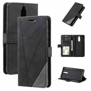 For Huawei Mate 10 Lite Skin Feel Splicing Horizontal Flip Leather Case with Holder & Card Slots & Wallet & Photo Frame(Black)