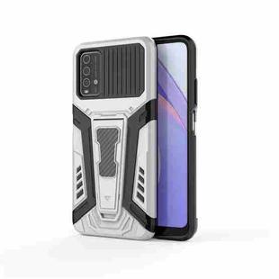 For Xiaomi Redmi Note 9 4G War Chariot Series Armor All-inclusive Shockproof PC + TPU Protective Case with Invisible Holder(White)