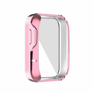 For Xiaomi Mi Watch Lite / Redmi Watch Full Coverage TPU Electroplating Protective Case(Pink)