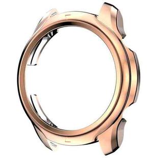 For TicWatch Pro 3 TPU Electroplating Frame Protective Case(Rose Gold)