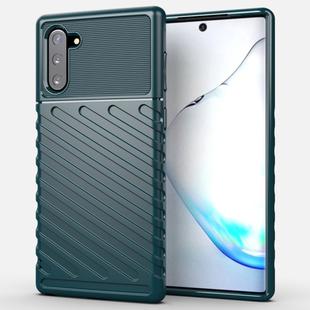 For Galaxy Note 10 Thunderbolt Shockproof TPU Soft Case(Dark Green)