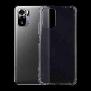 For Xiaomi Redmi Note 10 4G / 10S Four-Corner Shockproof Ultra-thin TPU Case(Transparent)