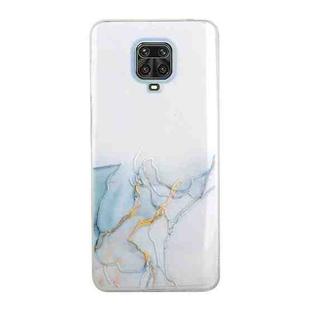 For Xiaomi Redmi Note 9 Pro Hollow Marble Pattern TPU Precise Hole Protective Case(Grey)