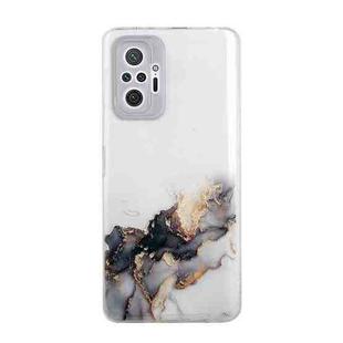 For Xiaomi Redmi Note 10 Pro Hollow Marble Pattern TPU Precise Hole Protective Case(Black)