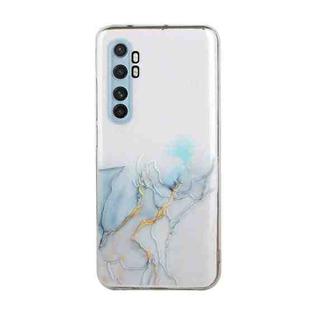 For Xiaomi Note 10 Lite Hollow Marble Pattern TPU Precise Hole Protective Case(Grey)