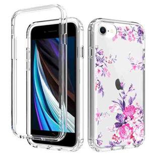 2 in 1 High Transparent Painted Shockproof PC + TPU Protective Case For iPhone 6s / 6(Rose Flower)
