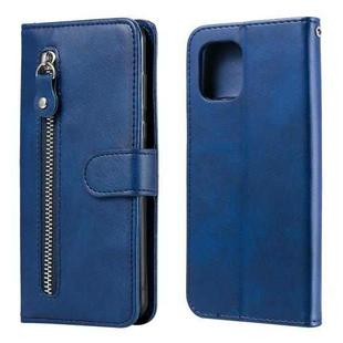 For OPPO Find X3 / X3 Pro Fashion Calf Texture Zipper Horizontal Flip Leather Case with Stand & Card Slots & Wallet(Blue)