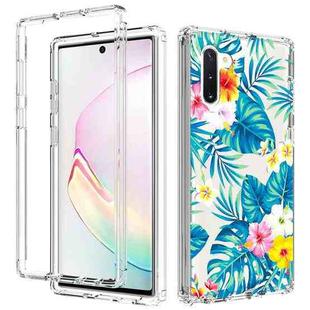 For Samsung Galaxy Note 10 2 in 1 High Transparent Painted Shockproof PC + TPU Protective Case(Banana Leaf)