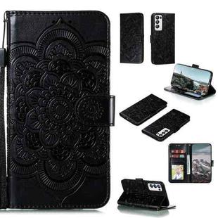 For Xiaomi Mi 11 Lite Mandala Embossing Pattern Horizontal Flip PU Leather Case with Holder & Card Slots & Wallet & Lanyard(Black)