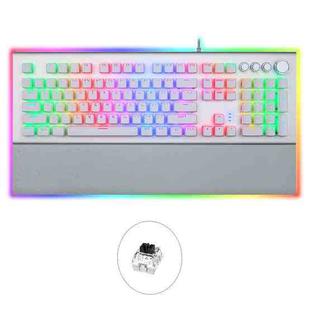 AULA L2098 108 Keys USB RGB Light Wired Mechanical Gaming Keyboard, Black Shaft(Silver)
