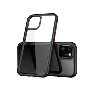 For iPhone 11 Pro Max Shockproof Acrylic Full Coverage Protective Case(Black)