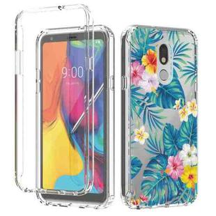For LG Stylo 5 2 in 1 High Transparent Painted Shockproof PC + TPU Protective Case(Banana Leaf)