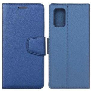 For Samsung Galaxy A02s Silk Texture Horizontal Flip Leather Case with Holder & Card Slots & Wallet & Photo Frame(Blue)