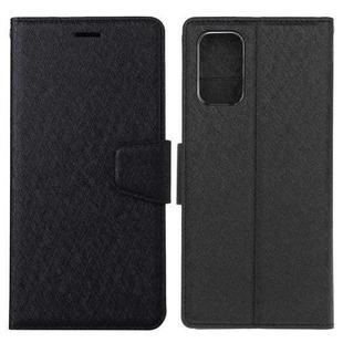 For Samsung Galaxy A02s Silk Texture Horizontal Flip Leather Case with Holder & Card Slots & Wallet & Photo Frame(Black)