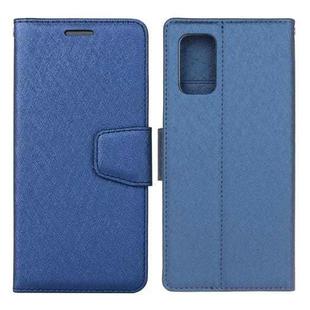 For Samsung Galaxy A52 5G / 4G Silk Texture Horizontal Flip Leather Case with Holder & Card Slots & Wallet & Photo Frame(Blue)