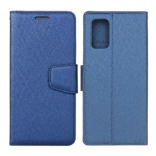 For Samsung Galaxy A72 5G / 4G Silk Texture Horizontal Flip Leather Case with Holder & Card Slots & Wallet & Photo Frame(Blue)