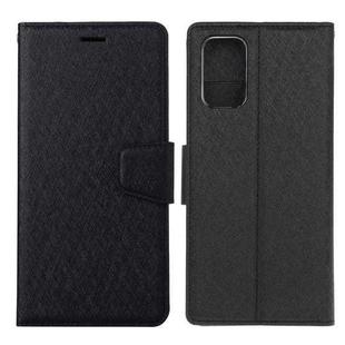 For Samsung Galaxy A72 5G / 4G Silk Texture Horizontal Flip Leather Case with Holder & Card Slots & Wallet & Photo Frame(Black)