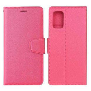 For Samsung Galaxy A72 5G / 4G Silk Texture Horizontal Flip Leather Case with Holder & Card Slots & Wallet & Photo Frame(Rose Red)