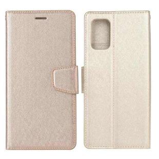 For Samsung Galaxy S20 FE Silk Texture Horizontal Flip Leather Case with Holder & Card Slots & Wallet & Photo Frame(Gold)