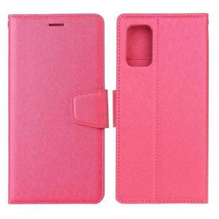 For Samsung Galaxy S20 FE Silk Texture Horizontal Flip Leather Case with Holder & Card Slots & Wallet & Photo Frame(Rose Red)