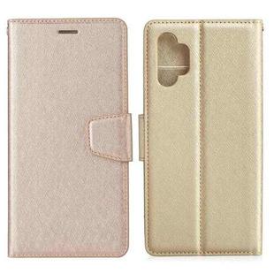 For Samsung Galaxy A32 5G Silk Texture Horizontal Flip Leather Case with Holder & Card Slots & Wallet & Photo Frame(Gold)