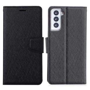 For Samsung Galaxy S21 5G Silk Texture Horizontal Flip Leather Case with Holder & Card Slots & Wallet & Photo Frame(Black)