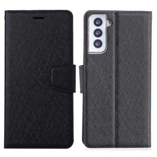 For Samsung Galaxy S21 Ultra 5G Silk Texture Horizontal Flip Leather Case with Holder & Card Slots & Wallet & Photo Frame(Black)
