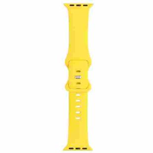 Double Wear Rivets Watch Band For Apple Watch Ultra 49mm / Series 8&7 45mm / SE 2&6&SE&5&4 44mm / 3&2&1 42mm(Yellow)