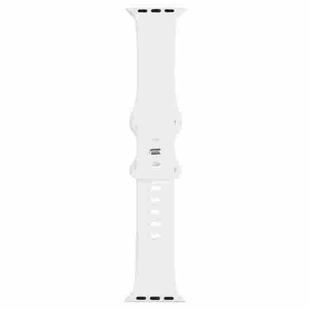 Double Wear Rivets Watch Band For Series 7 41mm / 6 & SE & 5 & 4 40mm / 3 & 2 & 1 38mm(White)