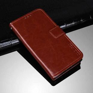 For OPPO A53s 5G idewei Crazy Horse Texture Horizontal Flip Leather Case with Holder & Card Slots & Wallet(Brown)