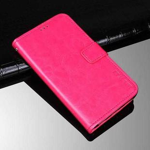 For OPPO Realme 8 5G idewei Crazy Horse Texture Horizontal Flip Leather Case with Holder & Card Slots & Wallet(Rose Red)