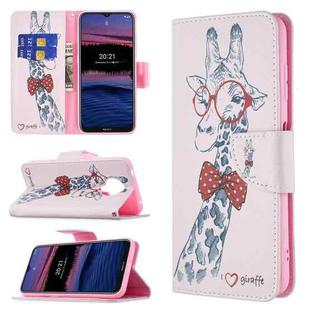 For Nokia G20 / G10 Colored Drawing Pattern Horizontal Flip Leather Case with Holder & Card Slots & Wallet(Deer)