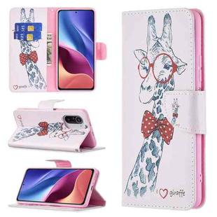For Xiaomi Mi 11i / Poco F3 / Redmi K40 Colored Drawing Pattern Horizontal Flip Leather Case with Holder & Card Slots & Wallet(Deer)