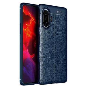 For Xiaomi Redmi K40 Gaming Edition 5G Litchi Texture TPU Shockproof Case(Blue)