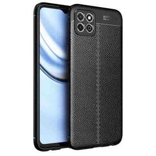 For Honor Play 20 Litchi Texture TPU Shockproof Case(Black)