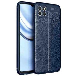 For Honor Play 20 Litchi Texture TPU Shockproof Case(Blue)