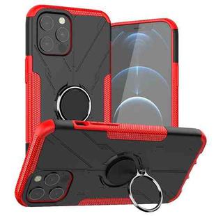 For iPhone 12 Pro Max Machine Armor Bear Shockproof PC + TPU Protective Case with Ring Holder(Red)