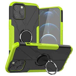 For iPhone 12 Pro Max Machine Armor Bear Shockproof PC + TPU Protective Case with Ring Holder(Green)