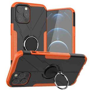 For iPhone 12 Pro Max Machine Armor Bear Shockproof PC + TPU Protective Case with Ring Holder(Orange)