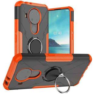 For Nokia 3.4 / 5.4 Machine Armor Bear Shockproof PC + TPU Protective Case with Ring Holder(Orange)