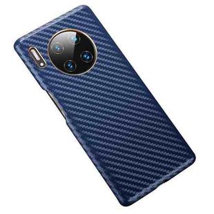 For Huawei Mate 30 Pro Carbon Fiber Leather Texture Kevlar Anti-fall Phone Protective Case(Blue)