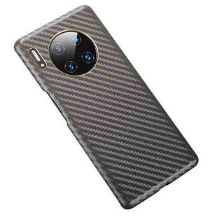 For Huawei Mate 30 Pro Carbon Fiber Leather Texture Kevlar Anti-fall Phone Protective Case(Grey)