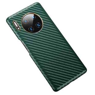 For Huawei Mate 30 Pro Carbon Fiber Leather Texture Kevlar Anti-fall Phone Protective Case(Green)