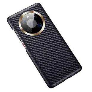 For Huawei Mate 40 Carbon Fiber Leather Texture Kevlar Anti-fall Phone Protective Case(Black)