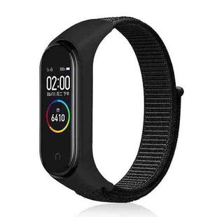 For Xiaomi Mi Band 6 Nylon Weave Watch Bands(Official Black)