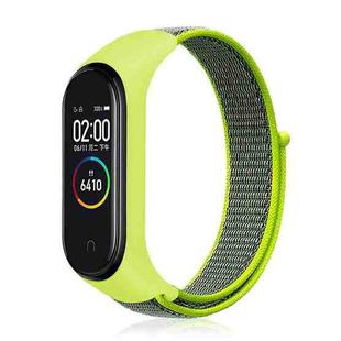 For Xiaomi Mi Band 6 Nylon Weave Watch Bands(Bright Yellow)