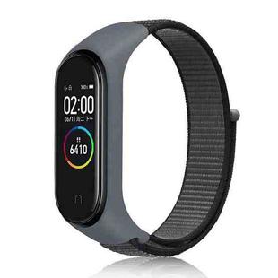 For Xiaomi Mi Band 6 Nylon Weave Watch Bands(Iron Anchor Gray)