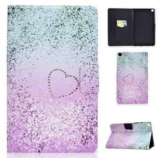 For Samsung Galaxy Tab A7 Lite 8.7 (2021) T220 / T225 Voltage Texture Colored Drawing Horizontal Flip Leather Case, with Holder & Card Slots(Love Quicksand)
